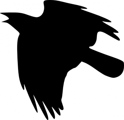 425x410 Crow Flying Up Clip Art Vector, Free Vector Images