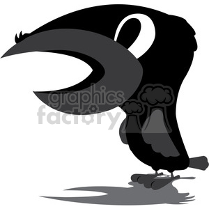 300x300 Royalty Free Raven Cartoon Character 384820 Vector Clip Art Image