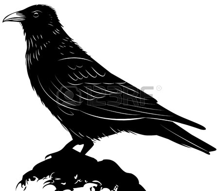 450x394 Raven Clip Art