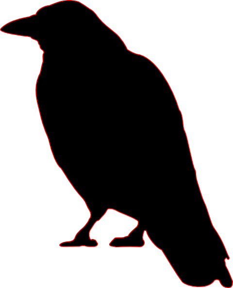 480x594 Crow Silhouette Clip Art