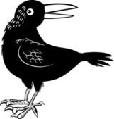 161x169 Pirate Riding Robot Crow Or Raven Vector Cartoon Clip Art