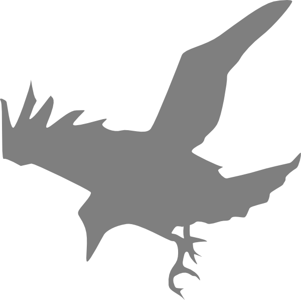 600x597 Raven Outline Cliparts