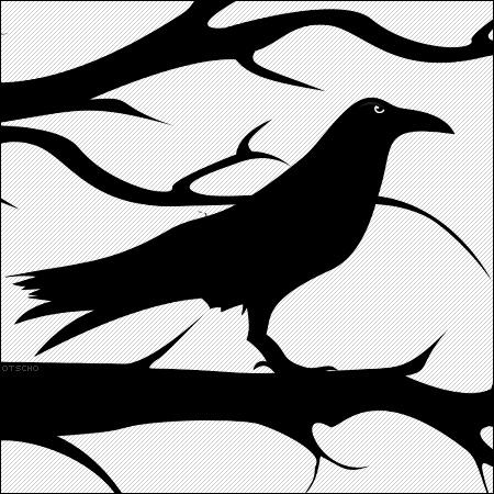 450x450 Raven Clipart Tree