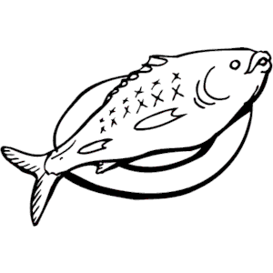300x300 Roast Clipart Fish Meal