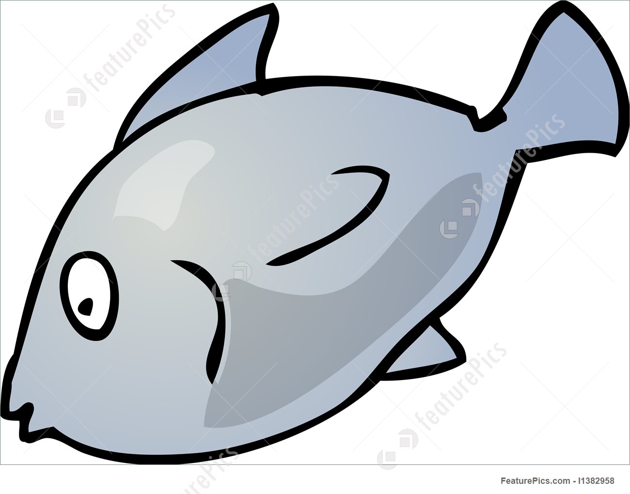 1300x1019 Aquatic Wildlife Fish Cartoon