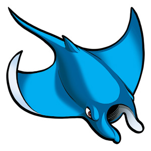 300x300 Manta Ray Clipart Cartoon