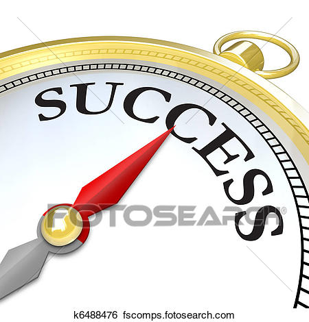 450x470 Stock Illustration Of Compass Arrow Pointing To Success Reaching