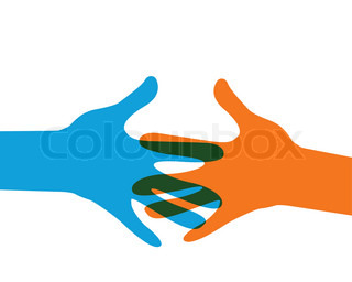 320x256 Hands Reaching Out Stock Vector Colourbox