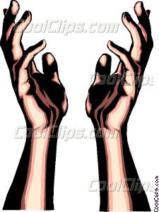 225x300 Hands Reaching Upwards Vector Clip Art