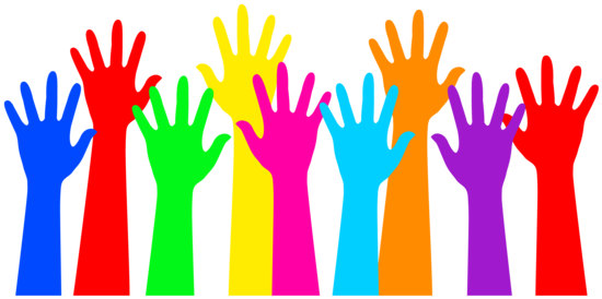 550x274 Rainbow Colored Raised Hands