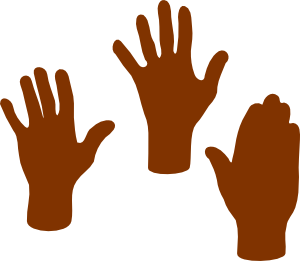 300x261 Three Hands Clip Art