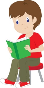 152x300 Reading A Book Clipart