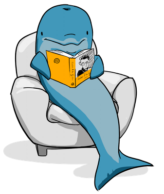 337x400 Dolphin Clipart Reading
