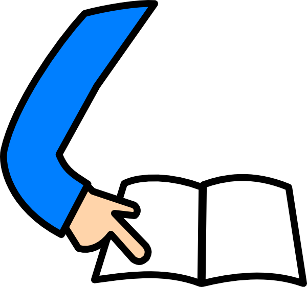 600x562 Student Reading Clipart