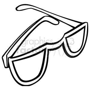 300x300 Royalty Free Black And White Reading Glasses 159163 Vector Clip
