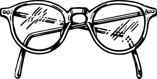 600x302 Spectacles Clipart Vintage