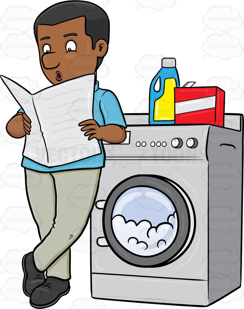 Reading Newspaper Clipart