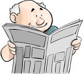 170x153 Reading Newspaper Clip Art