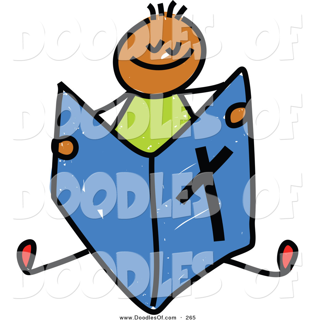 1024x1044 Vector Clipart Of A Childs Sketch Of A Happy Boy Reading A Bible