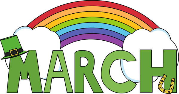 600x317 Free Month Clip Art Month Of March Saint Patrick's Luck Clip Art