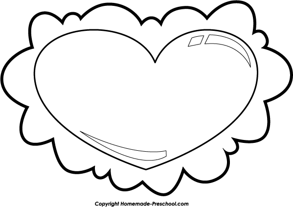 599x423 Free Valentine Heart Clipart