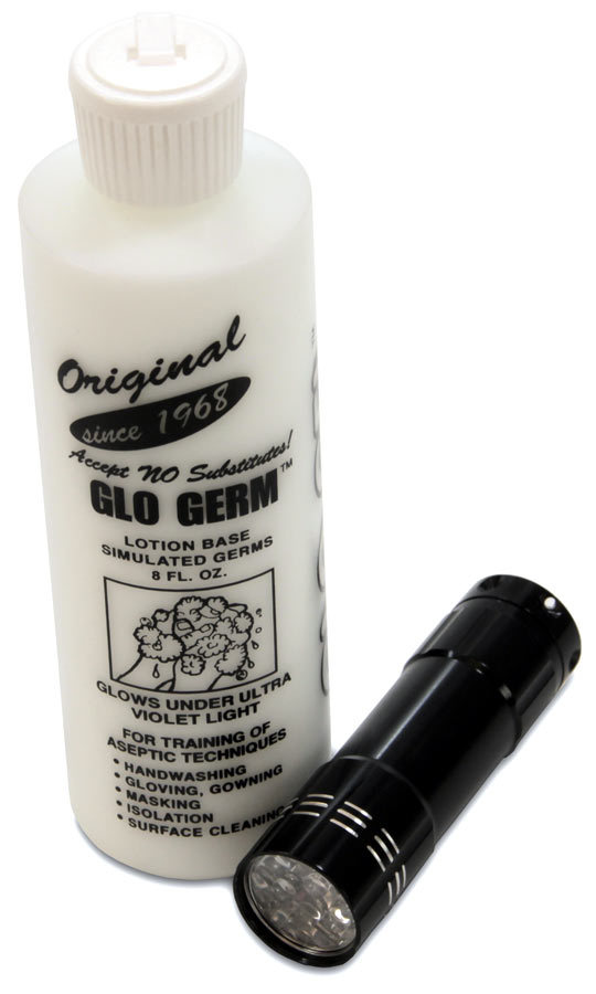 540x900 Glo Germ Gel 8 Ounce Complete Kit
