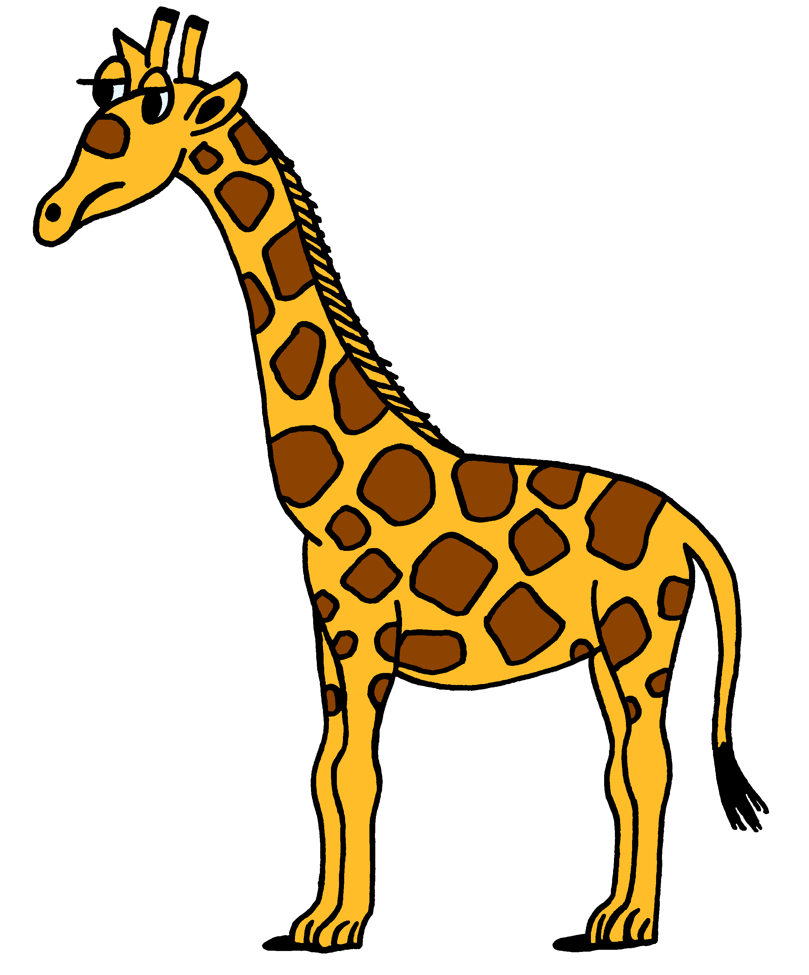 2630x3170 Realistic Clipart Giraffe