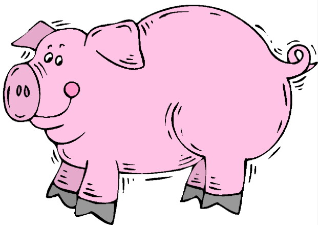 621x439 Realistic Clipart Pig