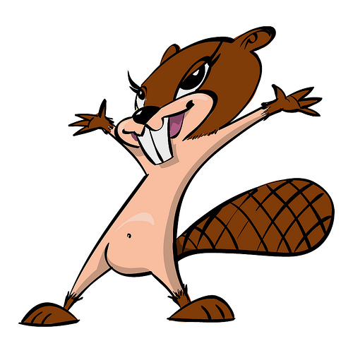 500x500 Beaver Clipart Realistic Animal