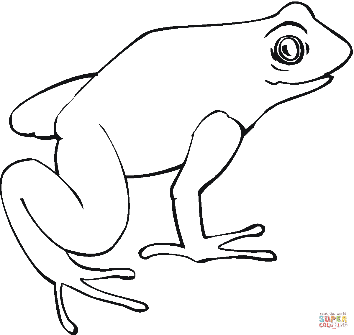 Frog раскраска