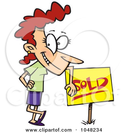 450x470 Royalty Free (Rf) Clip Art Illustration Of A Cartoon Real Estate