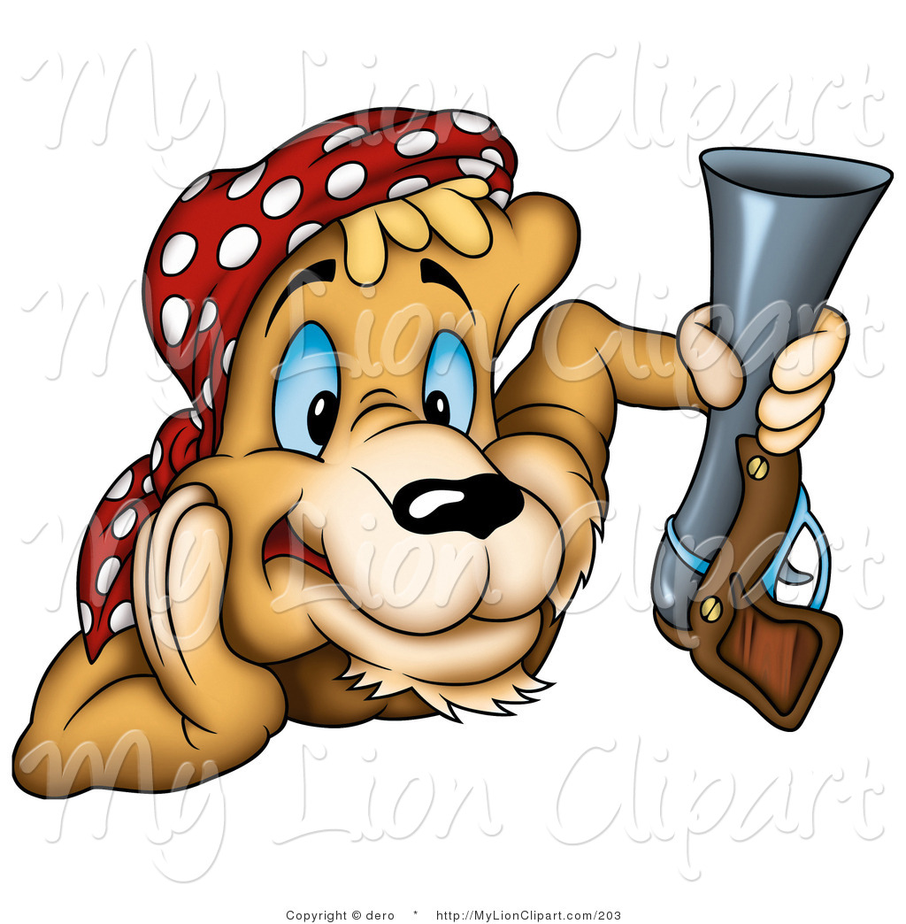 1024x1044 Clipart Ofnlert Cougar Pirate Or Rebel Hunter Wearing
