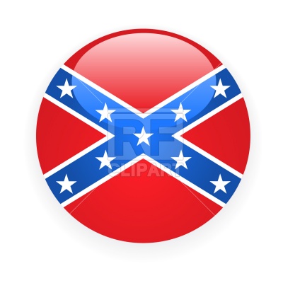 400x400 Confederate Rebel Flag Icon Royalty Free Vector Clip Art Image
