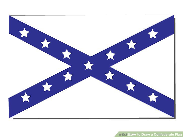 728x545 How To Draw A Confederate Flag 7 Steps (With Pictures)