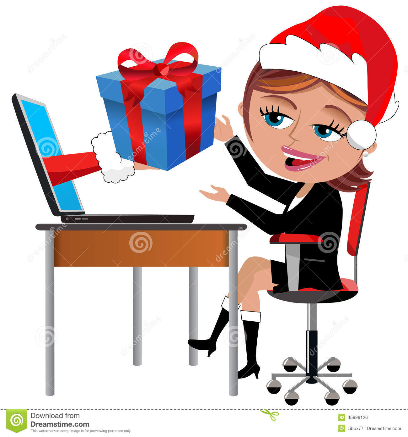 1300x1390 Santa Clipart Desk
