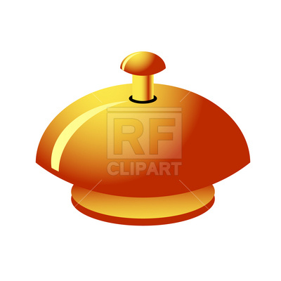 400x400 Reception Service Bell Royalty Free Vector Clip Art Image