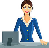 170x168 Receptionist Clip Art