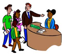 267x234 Receptionist Clipart
