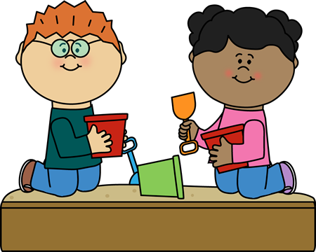 450x360 Kids Playing In A Sandox Clip Art