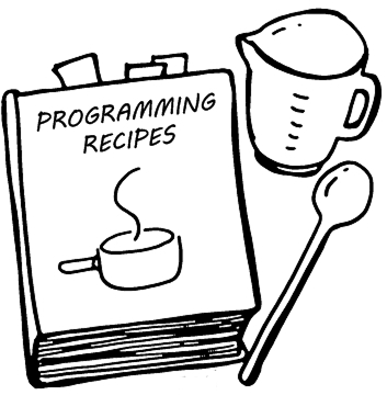 353x360 The Kitchen Clipart Recipe