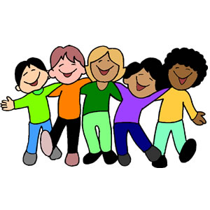 300x300 Clip Art Of 5 Kids In A Line Clipart Panda