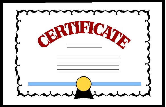 584x376 Recognition Award Certificates Clipart