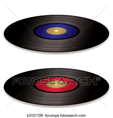 450x470 Clip Art Of Lp Record Album Flat K3121726