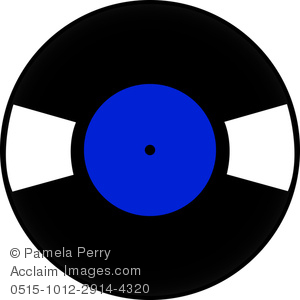 300x300 Art Image Of A Retro Vinyl Music Record Icon