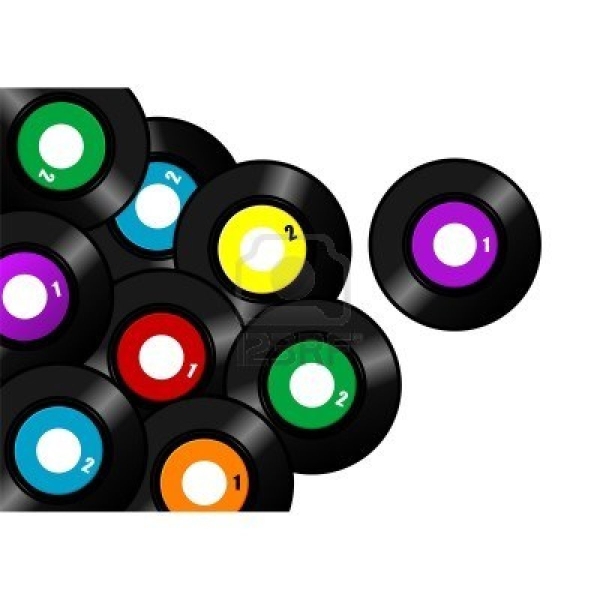 600x600 Records Clipart