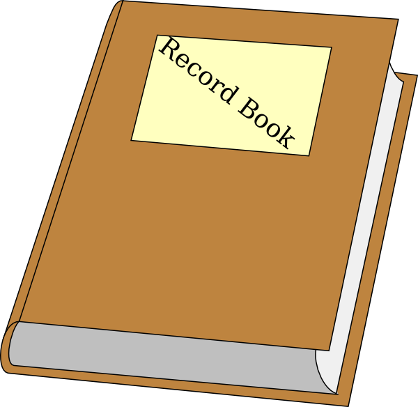 600x584 Record Book Clip Art