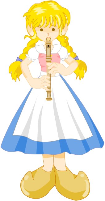 340x647 Recorder Player Clip Art