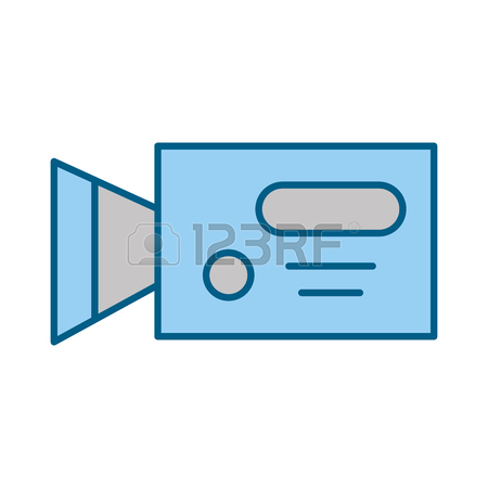 450x450 Professional Recording Camera Icon Vector Illustration Design