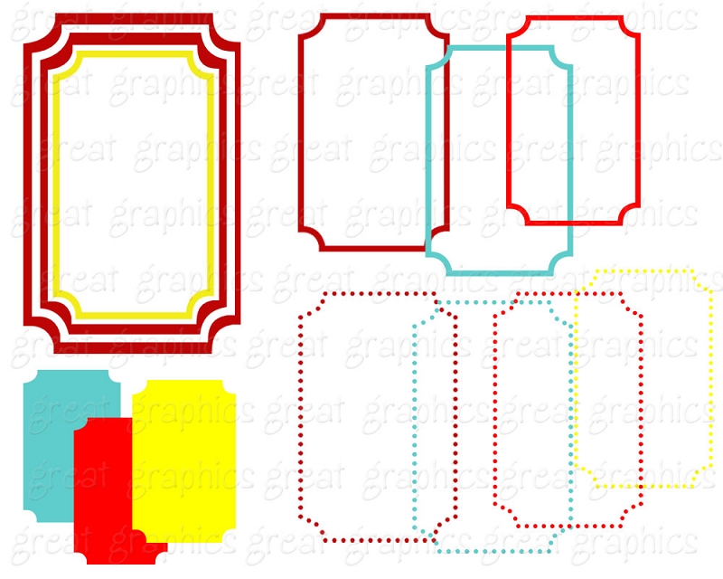 800x640 Fancy Rectangle Clip Art