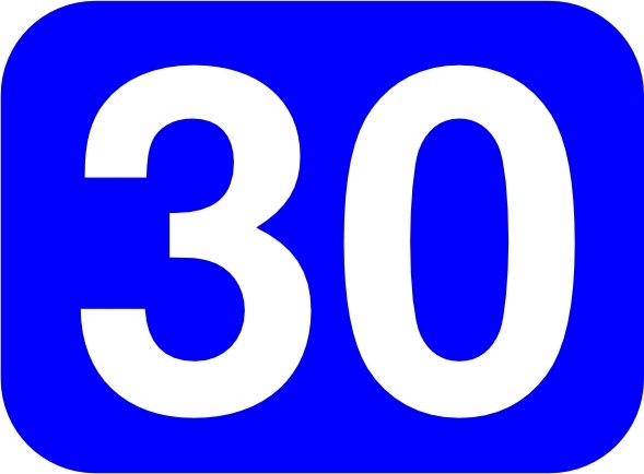 589x434 Blue Rounded Rectangle With Number 30 Clip Art Free Vector In Open